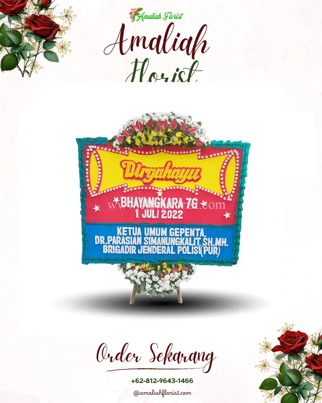 Papan Bunga HUT Ulang Tahun Sepauk